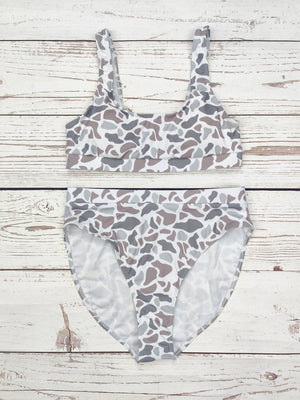 Women Two Piece Camouflage Swimwear